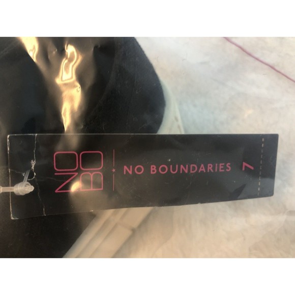 🌻3for$25 No Boundaries Low Chunky Lug Sneakers Wmns Sz 7 Black Fashion Slip-Ons - Picture 10 of 10